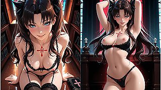 Car Toon And Hentai Anime - Tohsaka Rin Spreads Her Legs For Dirty Magic