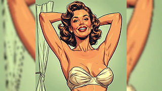 Vintage Pin up Babe Art