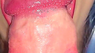 Her Mouth Caresses the Penis Madly and Takes a Portion of Hot Sperm