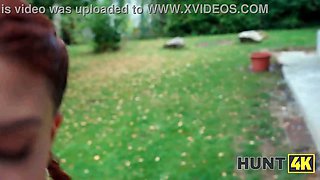 Hunt4k. red haired babe displayed her vulva and then this happened...