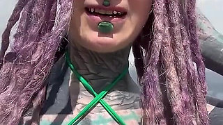 Alt Tattoo Couple Perverse Adventures Outdoors on Road Trip