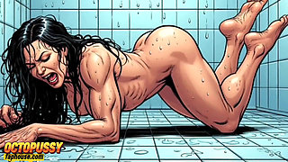 Horny 45-year-old Mommy in the Shower