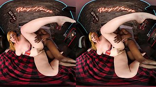 Pregnant blonde interracial doggystyle fuck