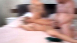Anal Threesome with Sexy Blonde Pornstars Ellie and Micky