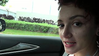 Amateur redhead fully nude on bed and masturbating