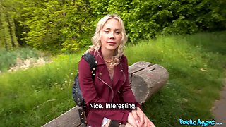 Public agent - she took the condom off to sense my dick - total gig