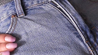 Tight Jean Shorts Camel Toe Teen Pussy Tease