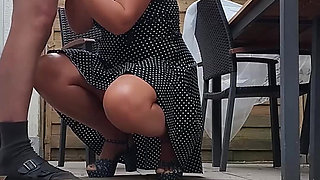 The Beautiful Model First Posed, Then Swallowed the Semen and Urinated