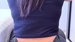 two women fetish latex asslicking and anal mff