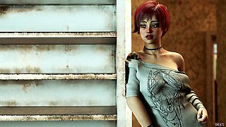 Young girl gets double penetrated by an experienced mature mom in a wild encounter