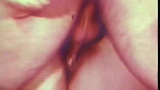 Nasty vintage threesome for a big cock