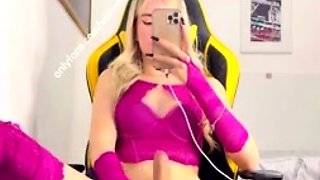 Valentinasz Mirror Play In Stockings And Sexy Lingerie