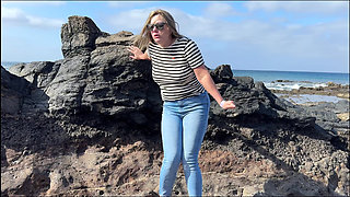 Another Beach Accident - Wet Jeans by the Shoreline