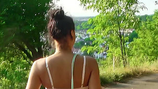 Skinny German Latina Teen Christy Ley Talk to Outdoor Fuck by Stranger