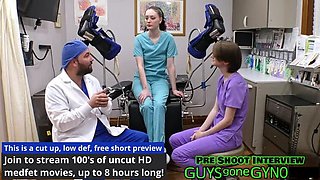 Cum Clinic Extraction #14 - Nurse Azra Iahmir Uses Deep Throat on Virgin Nurse Luci Starr