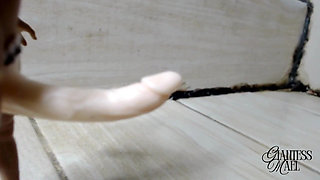 Tiny Sank in Bath Tub - Neighbor Caught Peeping at a Giantess Having Her Bath, Water Play