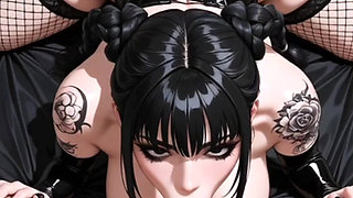 Hentai anime - Gotica culona quiere verga