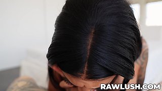 Hot and busty Kona Jade fucked relentlessly by a tattooed stud