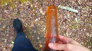 Hard Sex in the Forest! Fucked a Stranger!