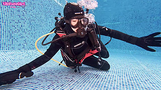 Vintage Mask & 8mm Wetsuit Underwater Scuba Bliss
