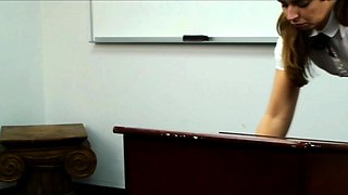 Lovely Amateur teen brunette masturbating outdoor