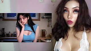 Buxom Korean doll attempting out a humungous pecker - Generated by "Idol" Channel