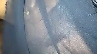 Lady in Bed Sucking My Cock to Make Me Moan and Putting Both Bones in Her Mouth and Sucking the Black Stick