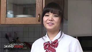 Schoolgirl Stuns with Perfect Blowjob Finishing with Sweet Cumshot Delight