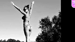 Real amateur outdoor couple enjoying hard fucking action