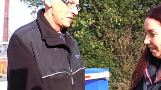 Ugly old man seeks German teen 18 and fucks her