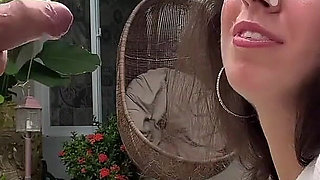 I Called Repairman with My Pussy and Walked Down the Street with His Cum on My Face Cumwalk