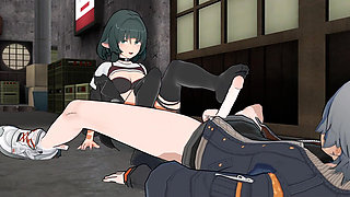 [zzz] Jane Doe Teases Wise in Alley: Footjob, Blowjob & Wall Press Creampie