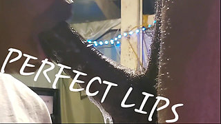 Perfect Lips Made Him Bust a Hard Nut! From Her Sloppily Deepthroating His Dick