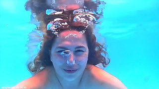 Breath Holding Underwater in Pool