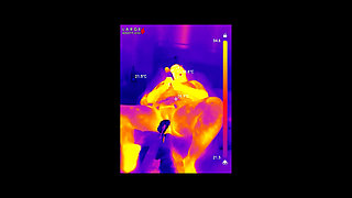 First BBC Sex Machine Fuck: Oiled up BBW Cums Hard on Your Massive Cock, 15 Min Ride and Cum Countdown, POV Thermal