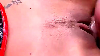 Tied up man outdoor seduced by two horny skinny girls to have sex