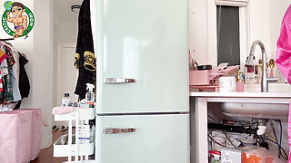 Petite Blonde Big Boobs Kitchen Cumshot Sextape One 4K