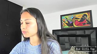 Skinny small tits webcam solo petite piercing teen