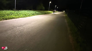 Cute Blonde Street Whore Lets Every Hole Get Fucked on the Street