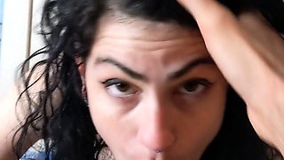 Blowjob cumshot whore gargles pov bukkake fetish cum