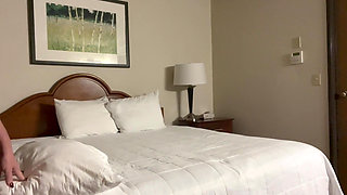 Fa Fiona Has Some Fun in Her Hotel Room with a Pillow