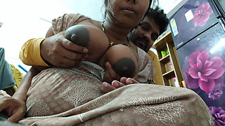 Stepbrother - Stepsister Romance in Hindi Audio - Romantic Boobs Show Video - Desi Village Bhabhi Beautiful Boobs and Beautiful