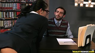 Samantha Hayes' Locker Passion Sparks Latina Intense Heat