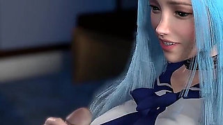 Busty Asian Babe Handjobs and Cumshots - 3D Hentai Japanese