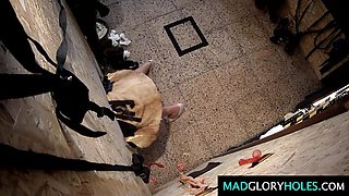 Susanne Brend: Blonde MILF's Gloryhole Gangbang