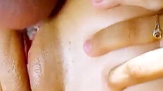 Marion is fucked anal by the camera men on the beach during a lesbian photoshoot