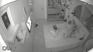 Amateur couple enjoys intimate homemade bed sex with sensual passion