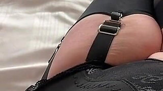 Aunty Sandra in Her Open Crotch Girdle Playing Vgq40