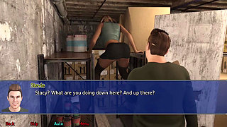 The office wife #19 - Stevie cum all over Stacy's skirt.