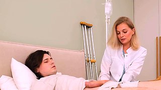 Filthy Nurse Lets Patient Cum Inside Her Tight Pussy - XXX!